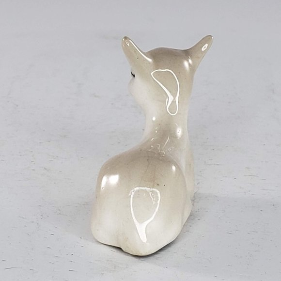 Vintage Szeiler England Deer Fawn Miniature Figurine Lying Down - Picture 4 of 6